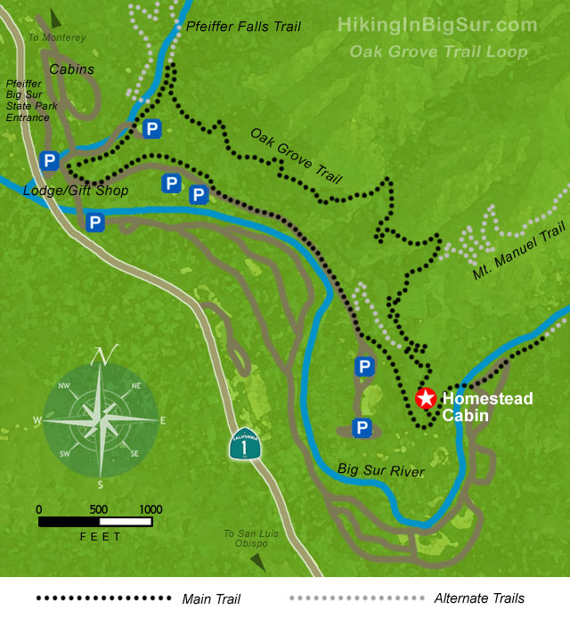Oak Grove Trail Map