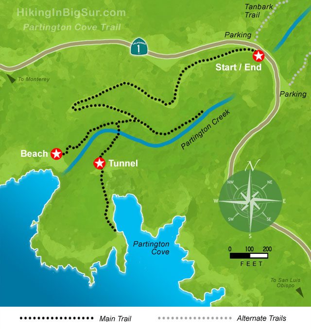 Partington Cove Trail Map