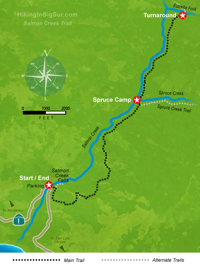 Salmon Creek Trail Map