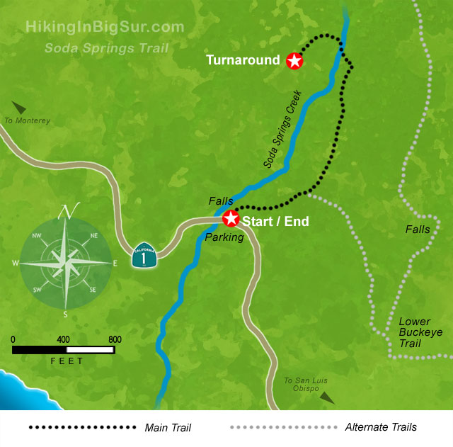 Soda Springs Trail Map
