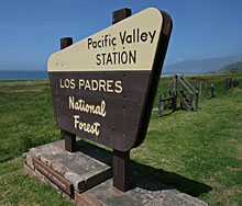 Pacific Valley sign