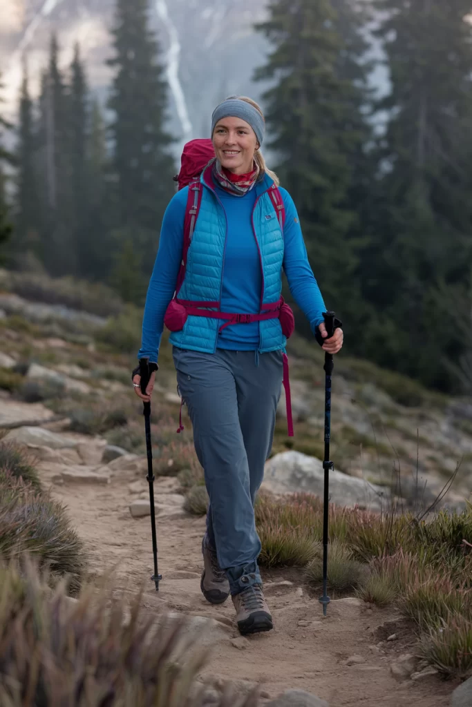 Cool Morning Layers fall hiking outfit