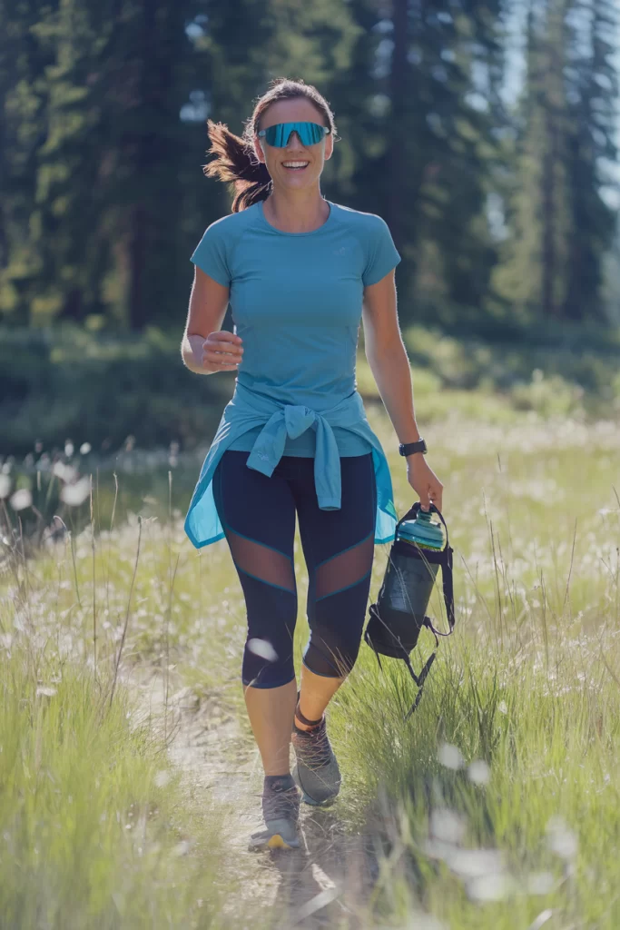 Cozy and Functional women hiking outfit for spring