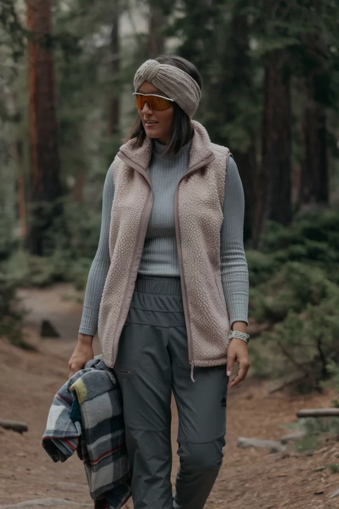 Layered Comfort spring hiking outfit