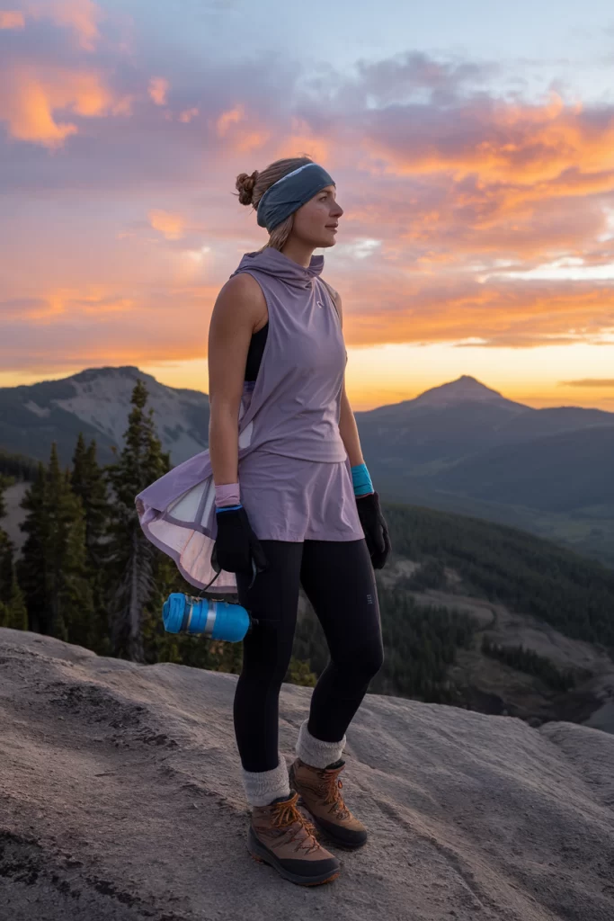 fall hiking outfit for women