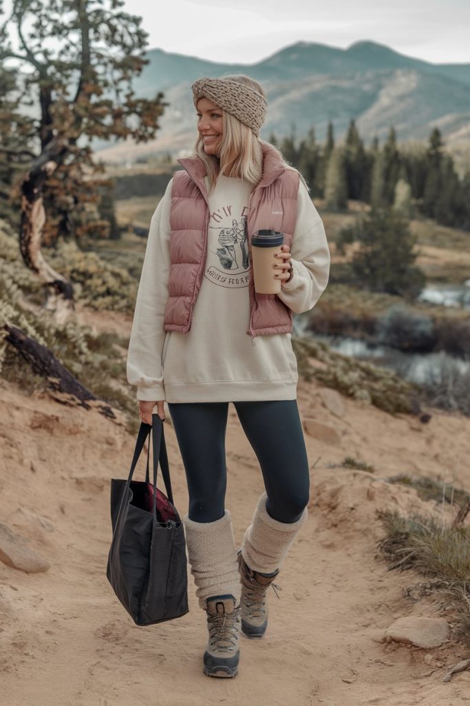 granola girl fall hiking outfits