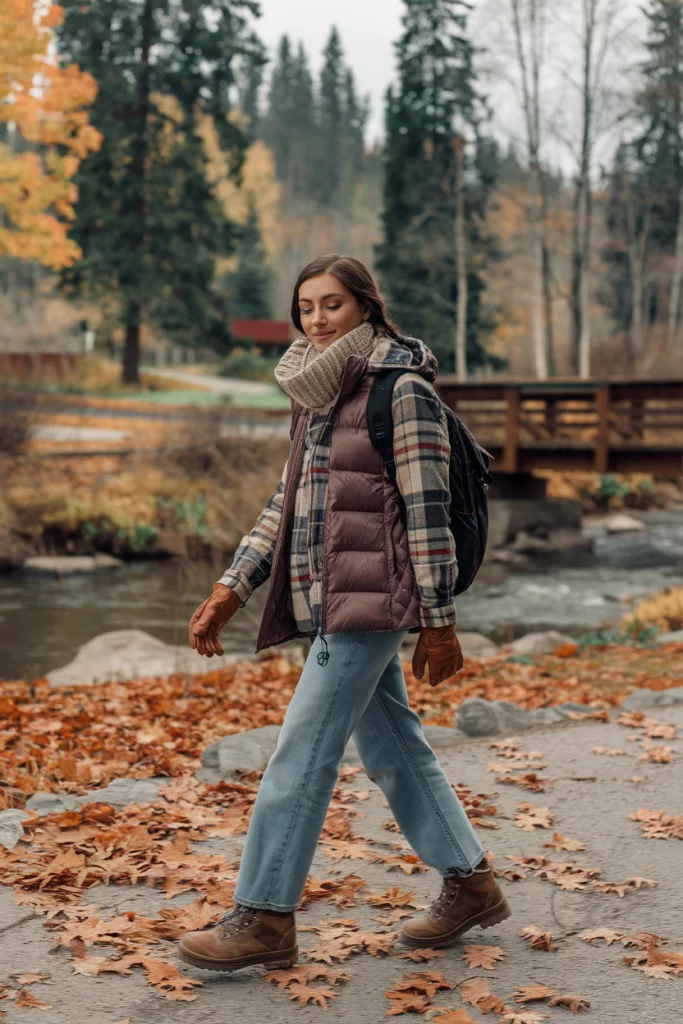 jeans with hiking boots fall outfits