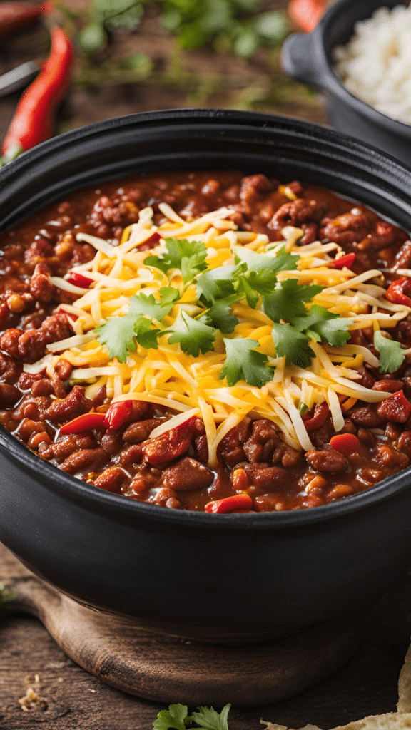 Chili - premade camping dinner