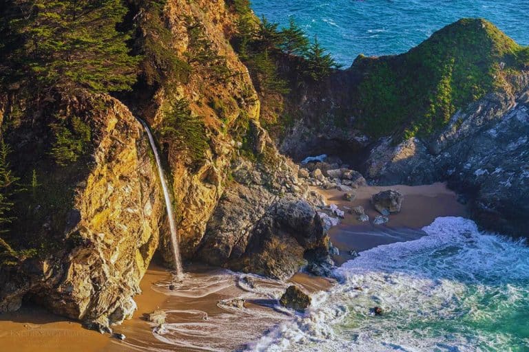 This Ocean Waterfall Looks STRAIGHT Out Of A Fantasy Movie But It’s Just Off The Highway! 🤯