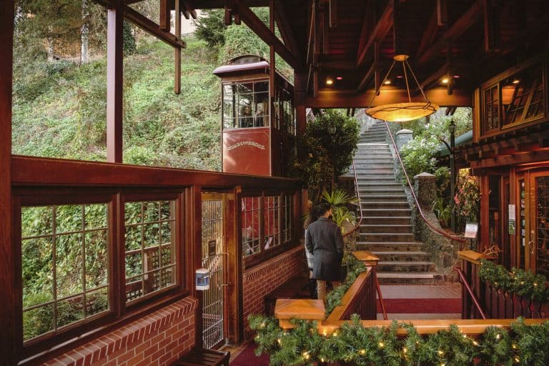 This Hidden Cliffside Gem in California Has a Cable Car to Your Table (And the Views Are Insane)