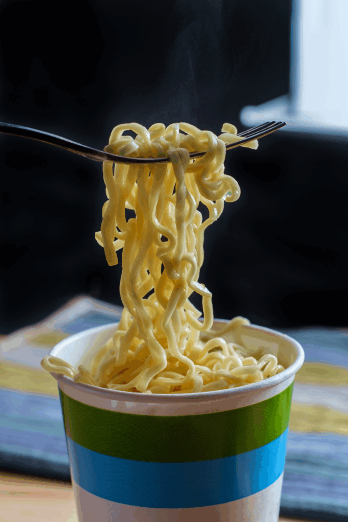 Instant Ramen with Pre-Cooked Chicken - easy make ahead camping meals