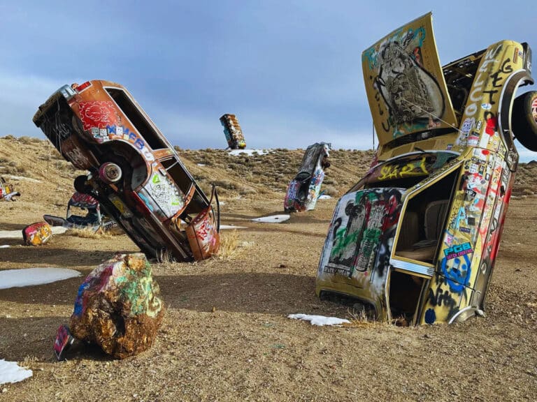 This Hidden Desert Canvas Is Where Cars Go for Their Artistic Afterlife