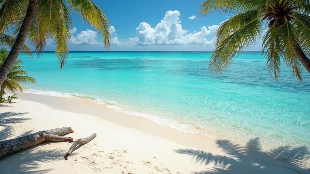 secluded crystal clear waters