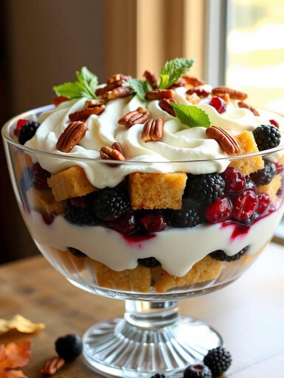 autumn berry trifle delight