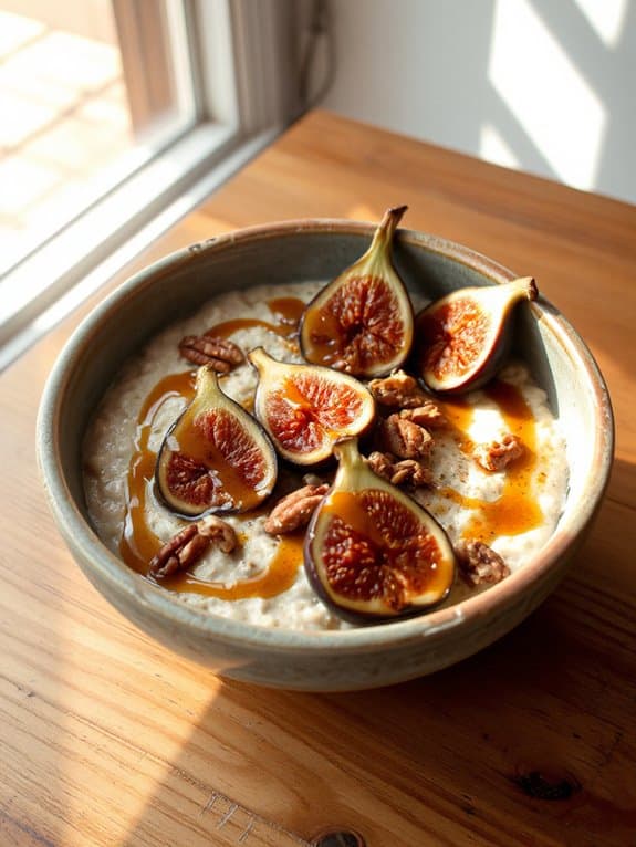 autumn breakfast with figs