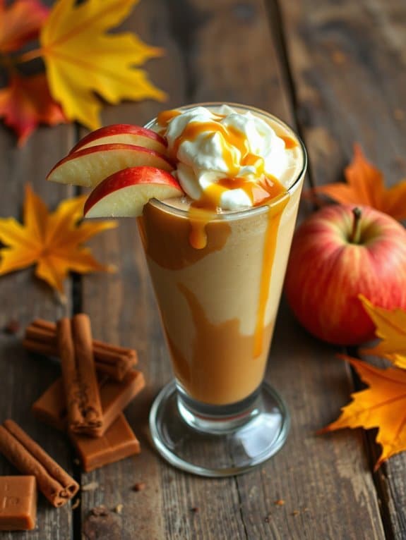 autumn caramel apple smoothie