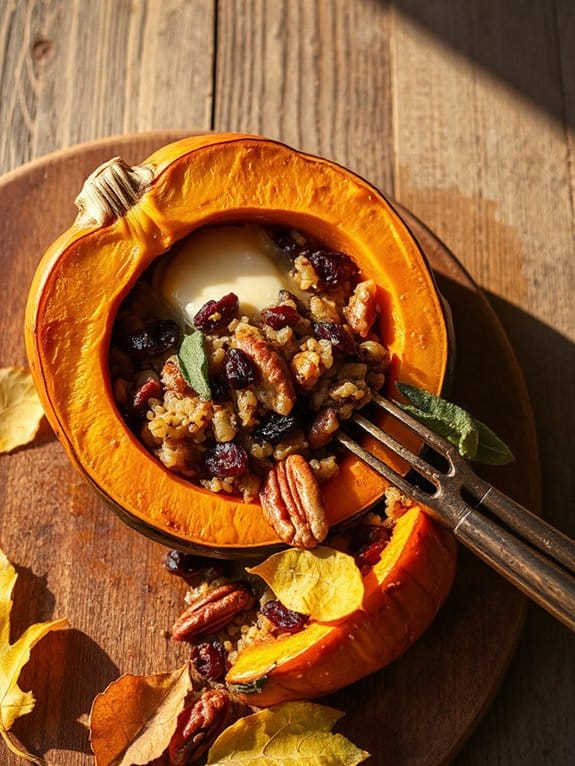 autumn flavors in squash