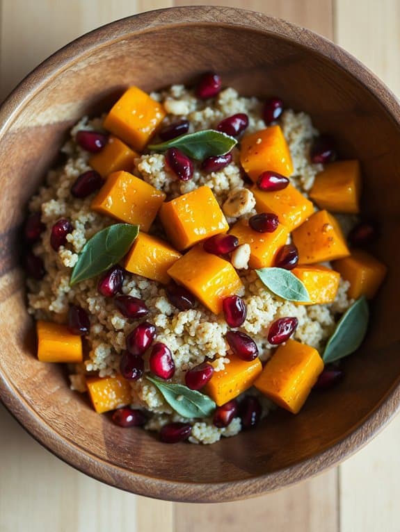 autumn inspired healthy salad