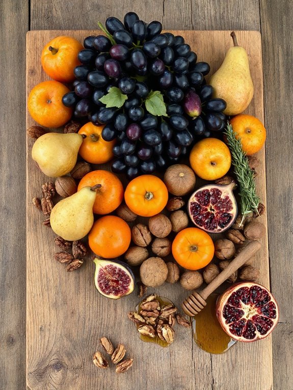 autumn inspired rustic charcuterie board