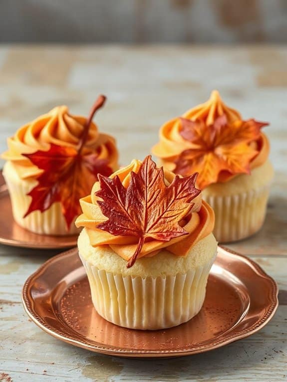 autumn themed cupcake decorations