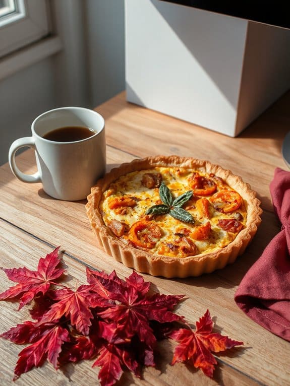 autumn vegetable quiche recipe