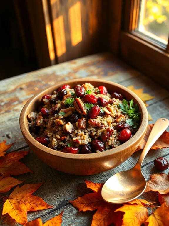 autumn wild rice salad