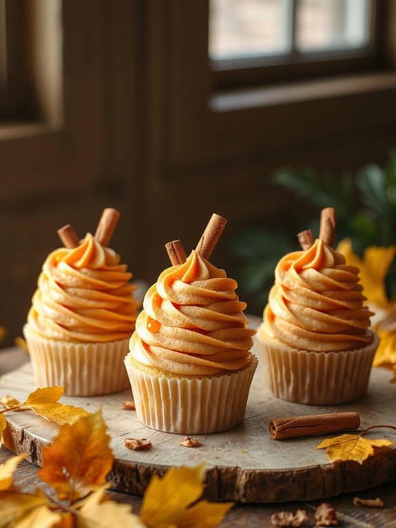 autumnal apple cider cupcakes