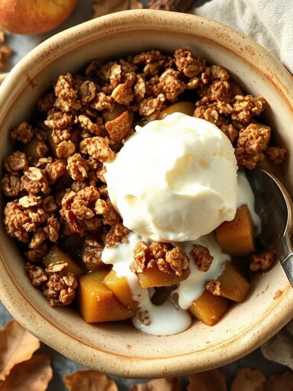 autumnal apple crisp delight
