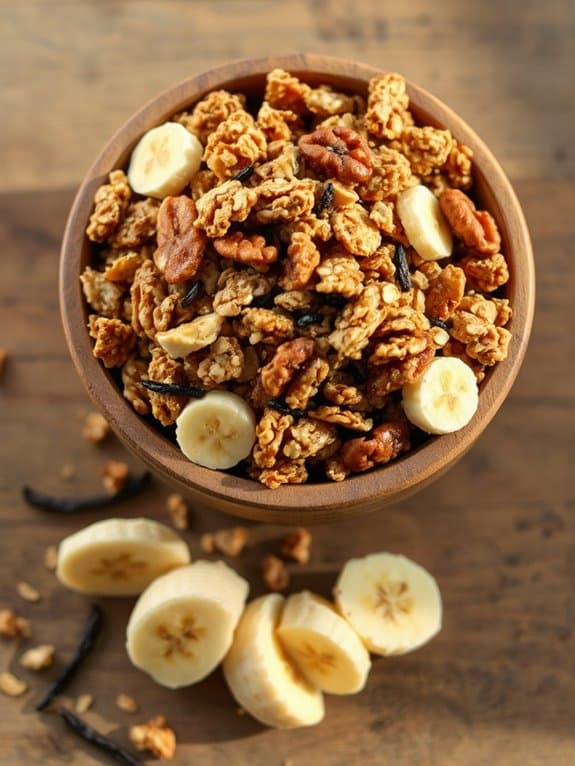 banana nut granola delight