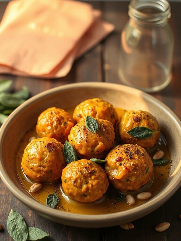 butternut squash ricotta meatballs