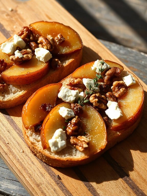 caramelized pear walnut delight