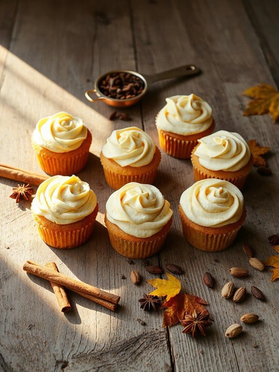 chai tea latte cupcakes