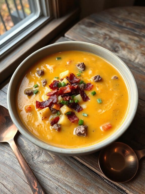 cheeseburger soup comfort food