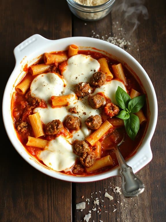 cheesy baked ziti delight