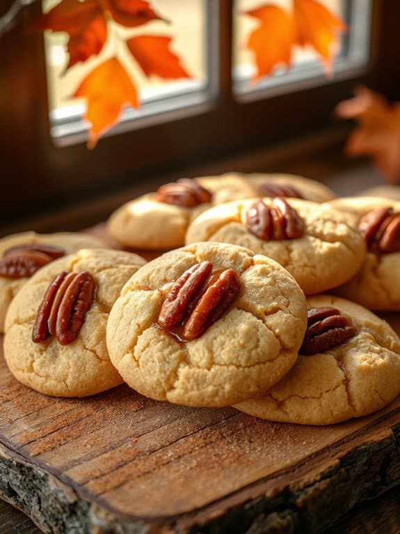 chewy maple pecan cookies