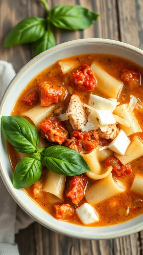 chicken lasagna soup preparation steps