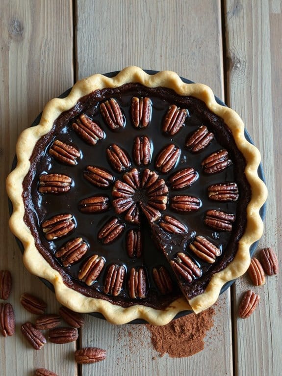chocolate bourbon pecan pie