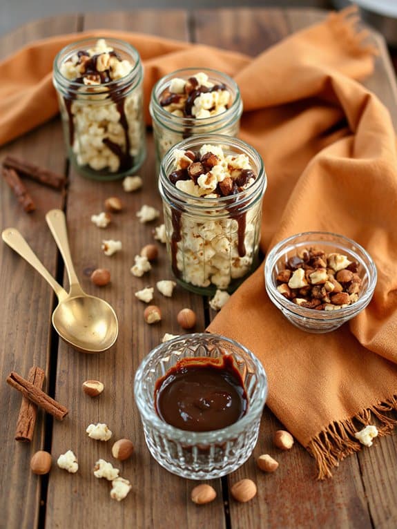 chocolate hazelnut popcorn delight