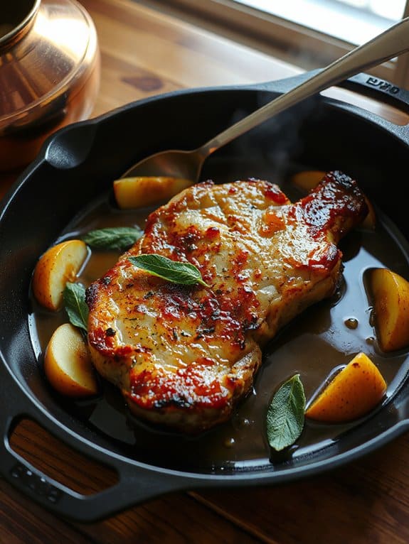 cider braised pork chop delight