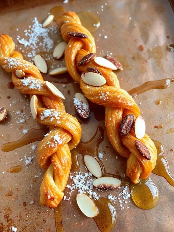 classy almond honey straws