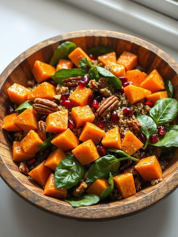 colorful protein packed salad