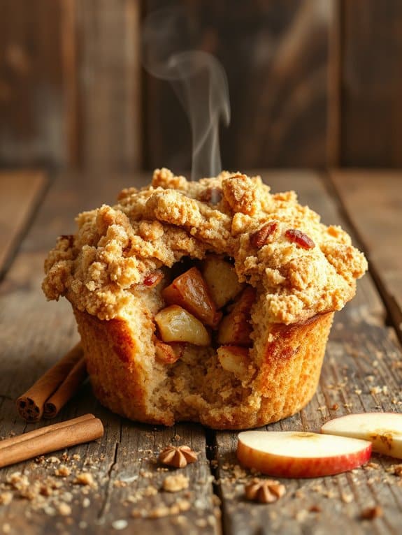 cozy apple cinnamon muffins