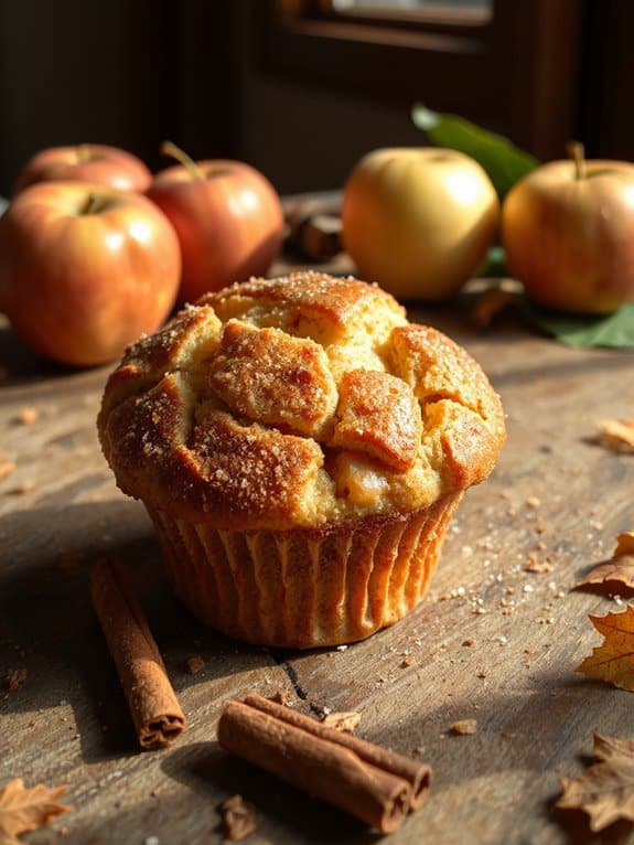 cozy apple cinnamon muffins