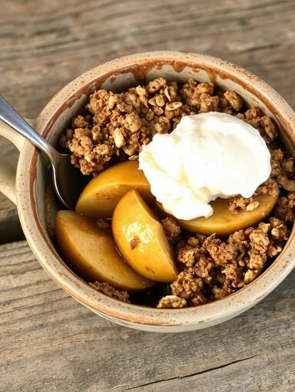 cozy autumn apple dessert