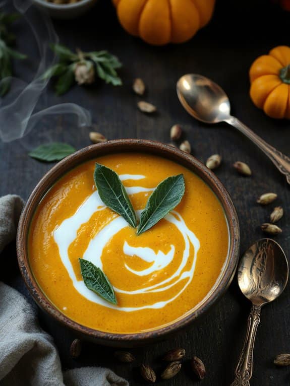 cozy autumn pumpkin soup