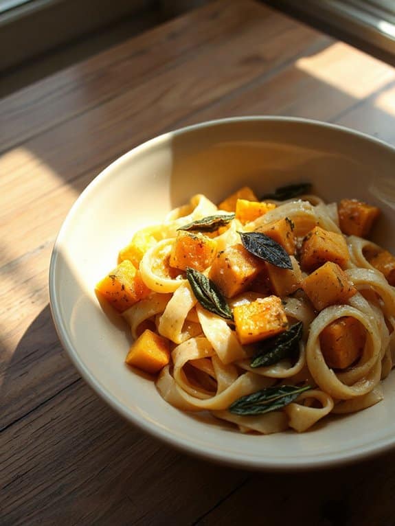 cozy autumn squash pasta