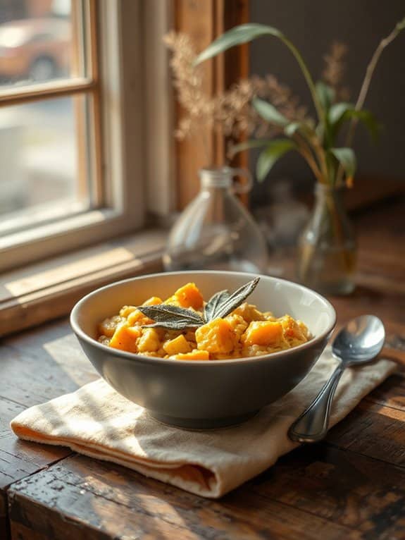 cozy butternut squash risotto
