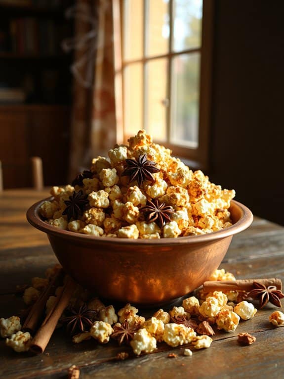 cozy chai spice popcorn