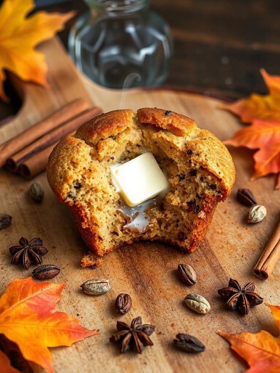 cozy chai spiced muffins