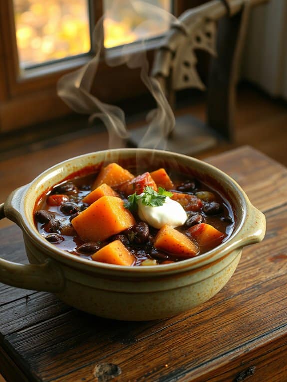 cozy chili for lunch